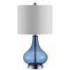 Lamps * | Brooks 24 In. Blue Table Lamp With White Shade By Safavieh