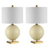 Lamps * | Anina 24 In. Cream Table Lamp With White Shade (Set Of 2) By Safavieh