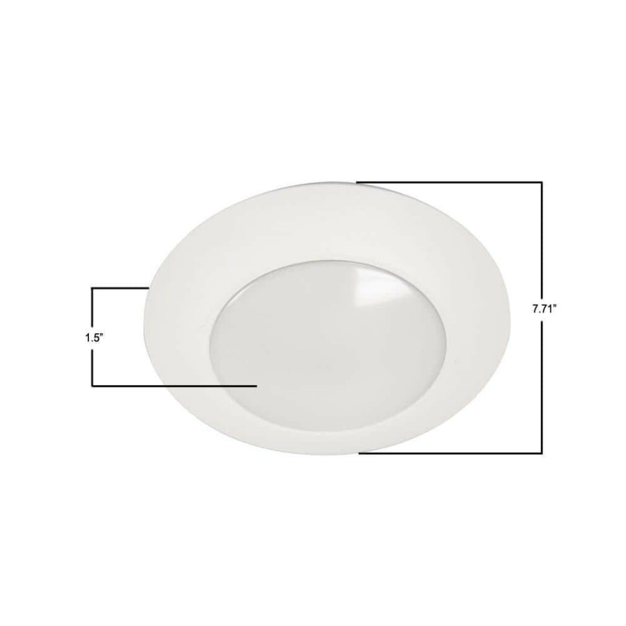 Recessed Lighting * | Hlc 6 In. 5000K Integrated Led Recessed Light Trim (6-Pack) By Halo