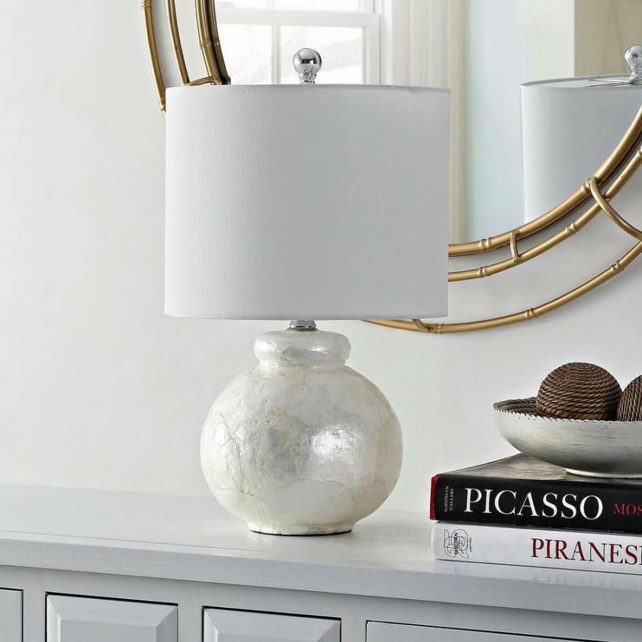 Lamps * | Ivy 20 In. Ivory Table Lamp With White Shade By Safavieh