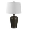 Lamps * | Alria 25.5 In. Brown Table Lamp With White Shade By Safavieh