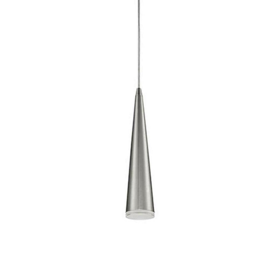 Pendant Lights * | Leopold 1-Light 40-Watt Equivalence Brushed Nickel Integrated Led Pendant By Radionic Hi Tech