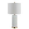 Lamps * | Pehonix 25 In. White Table Lamp With White Shade By Safavieh