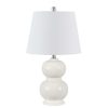 Lamps * | Everlee 22 In. Ivory Table Lamp With White Shade By Safavieh