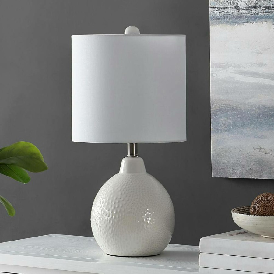 Lamps * | Memphis 20 In. Ivory Table Lamp With White Shade By Safavieh