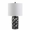 Lamps * | Berny 22 In. Black Table Lamp With White Shade By Safavieh