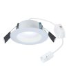 Recessed Lighting * | Quicklink 4,6 In. 2700K-5000K Selectable Cct Integrated Led Recessed Light Baffle Trim In White Dimmable By Halo