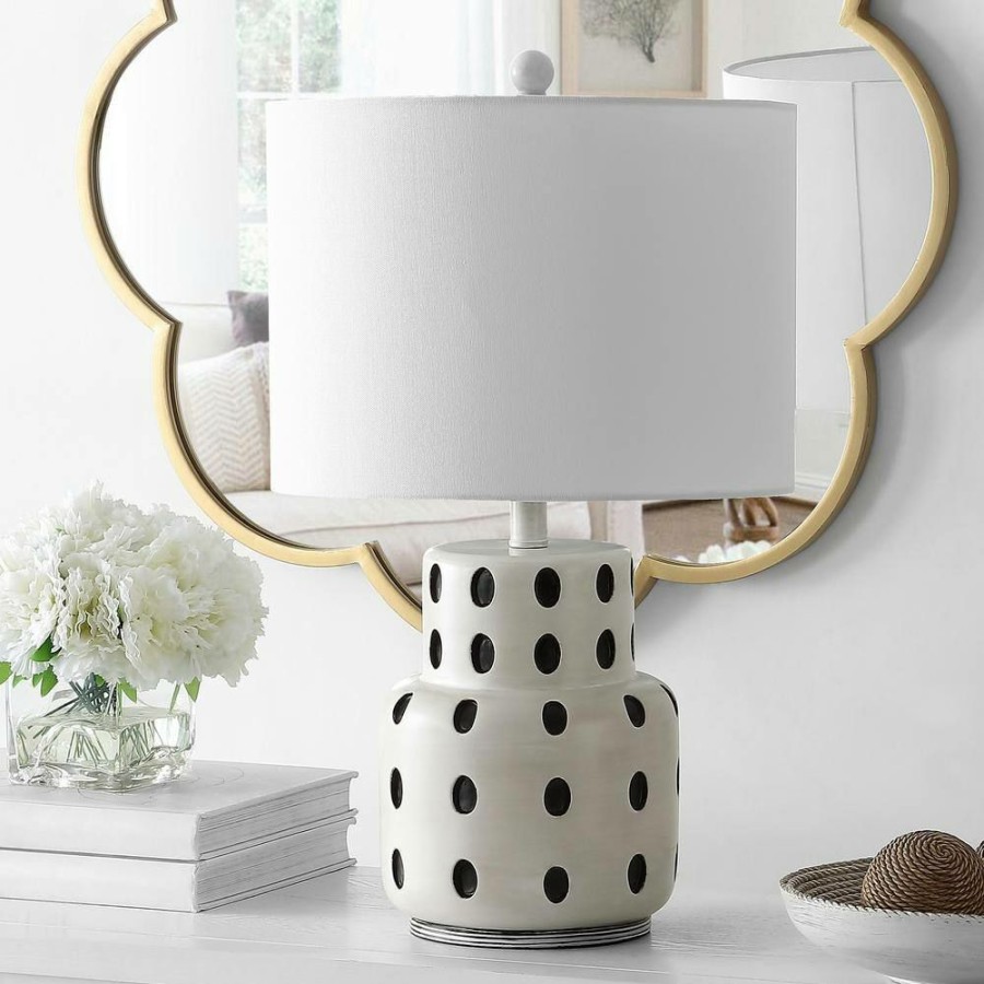 Lamps * | Kencia 22.25 In. Cream Table Lamp With White Shade By Safavieh