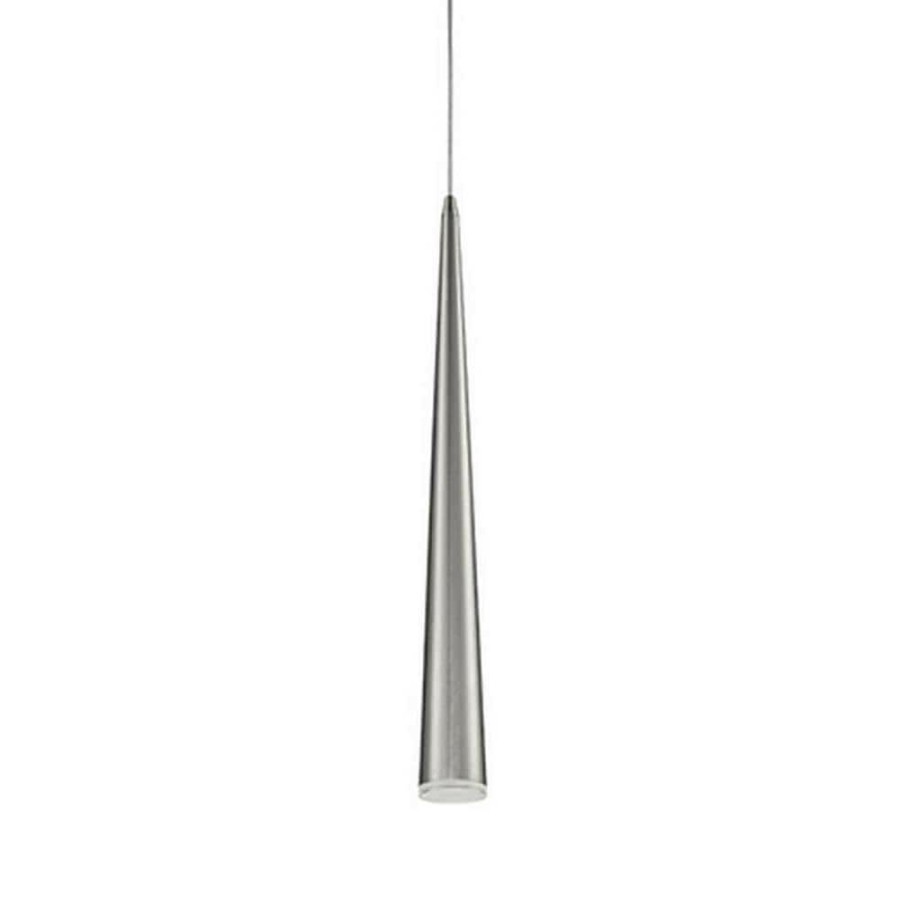 Pendant Lights * | Leopold 1-Light 40-Watt Equivalence Brushed Nickel Integrated Led Pendant By Radionic Hi Tech