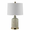 Lamps * | Sage 24 In. Green/White Table Lamp With White Shade By Safavieh