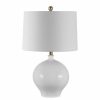 Lamps * | Kemli 23.5 In. White Table Lamp With White Shade By Safavieh