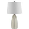 Lamps * | Kayden 25. 5 In. Ivory Table Lamp With White Shade By Safavieh