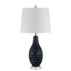 Lamps * | Harlem 25 In. Navy Table Lamp With White Shade By Safavieh