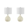 Lamps * | Nalon 24 In. Cream Table Lamp With White Shade (Set Of 2) By Safavieh