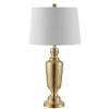 Lamps * | Ezra 28 In. Brass Table Lamp With White Shade By Safavieh