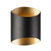 Cabinet Lights * | Oxford 60-Watt Equivalence Black Integrated Led Sconce By Radionic Hi Tech