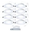 Recessed Lighting * | Quicklink 6, 6 In. 2700K-5000K Selectable Cct Integrated Led Recessed Light Baffle Trim In White (8-Pack) By Halo