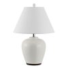 Lamps * | Etren 24.5 In. Ivory Table Lamp With White Shade By Safavieh