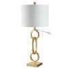 Lamps * | Alaia 29.5 In. Gold Table Lamp With White Shade By Safavieh