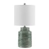 Lamps * | Boris 19 In. Blue Table Lamp With White Shade By Safavieh