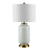 Lamps * | Amaia 26 In. White Table Lamp With White Shade By Safavieh