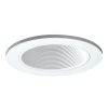 Recessed Lighting * | 3 In. White Recessed Ceiling Light Adjustable Baffle Trim By Halo