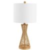 Lamps * | Magnus 25.5 In. Natural Table Lamp With White Shade By Safavieh