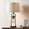 Lamps * | 26 In. Industrial Blackened Bronze Table Lamp With Usb Ports By Kawoti