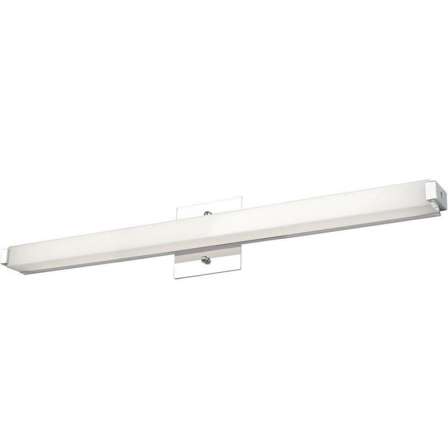 Vanity Lighting * | Nevaeh 1-Light Chrome 60-Watt Equivalence Integrated Led Bath Light By Radionic Hi Tech