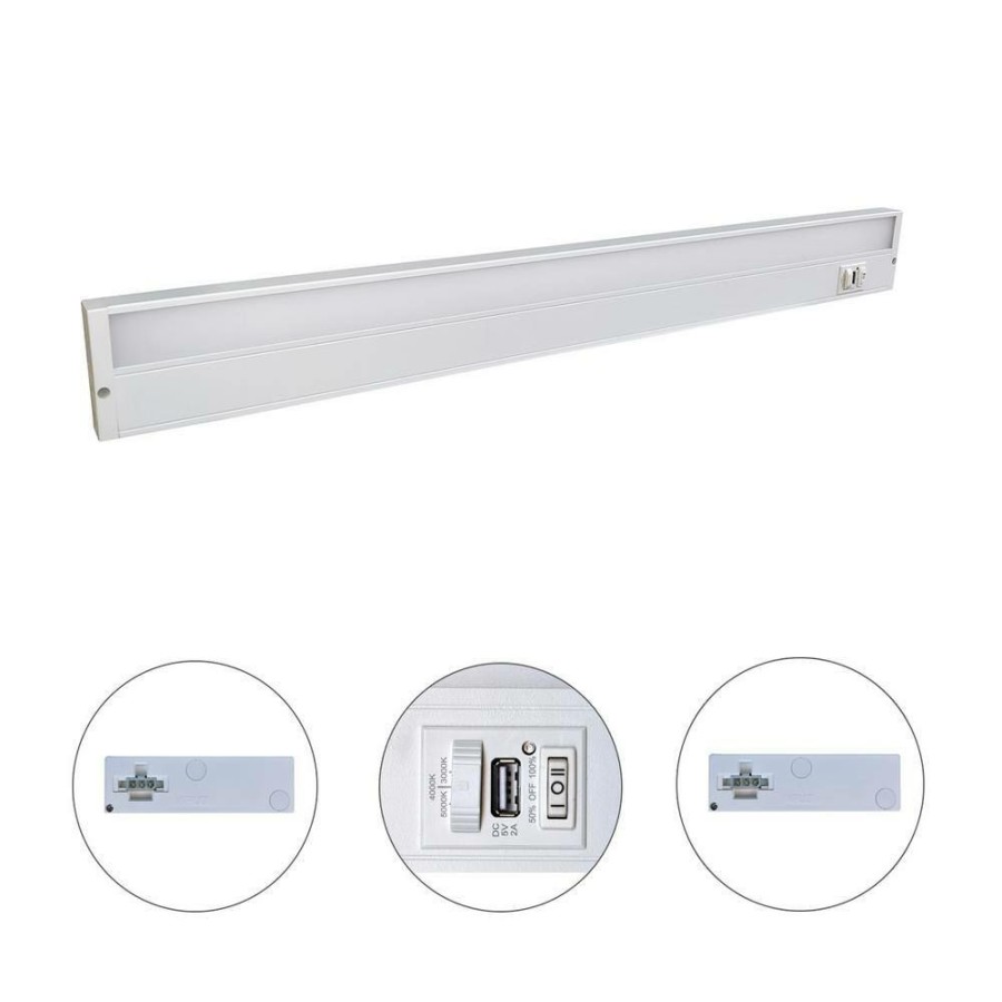 Cabinet Lights * | Uc 33 In. Led Multi Temperature White Under Cabinet Light By Radionic Hi Tech