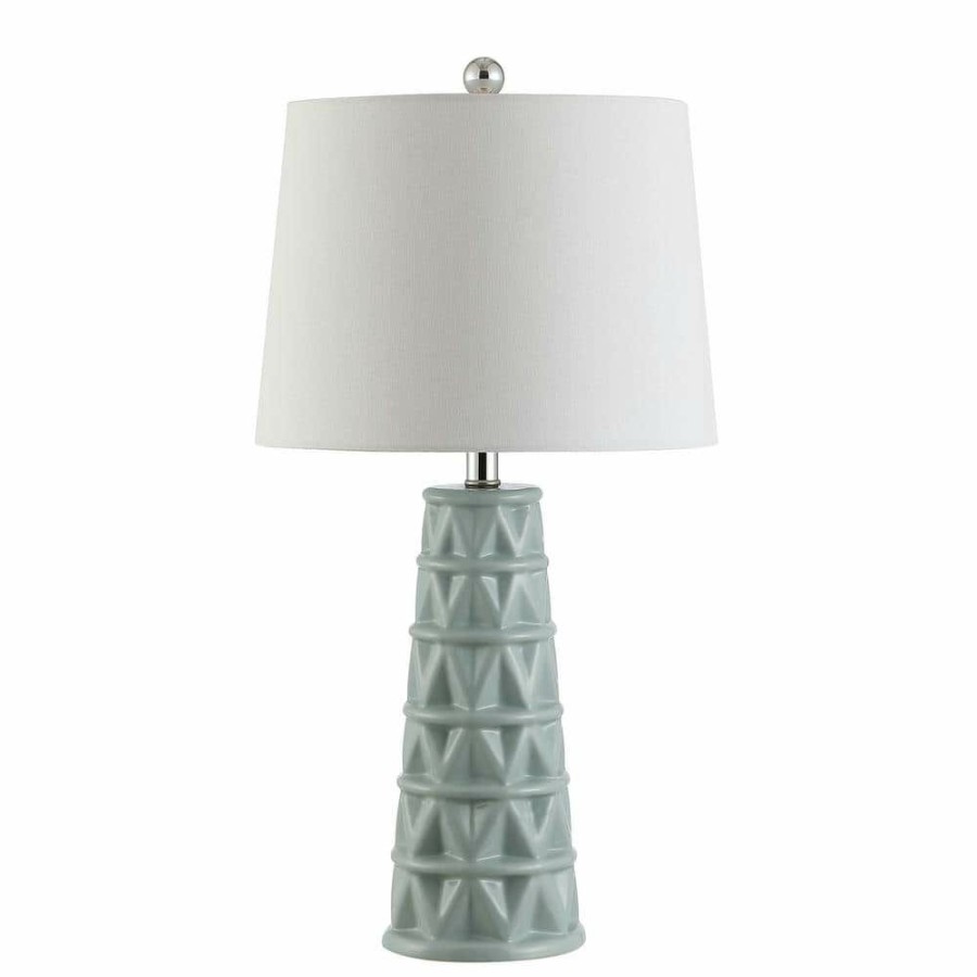 Lamps * | Cairo 26 In. Blue Table Lamp With White Shade By Safavieh