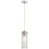 Pendant Lights * | Nella 1-Light Polished Chrome Pendant With Clear Frosted Glass By Radionic Hi Tech