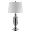 Lamps * | Ezra 28 In. Nickel Table Lamp With White Shade By Safavieh