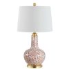 Lamps * | Leia 25.5 In. Red Table Lamp With White Shade By Safavieh