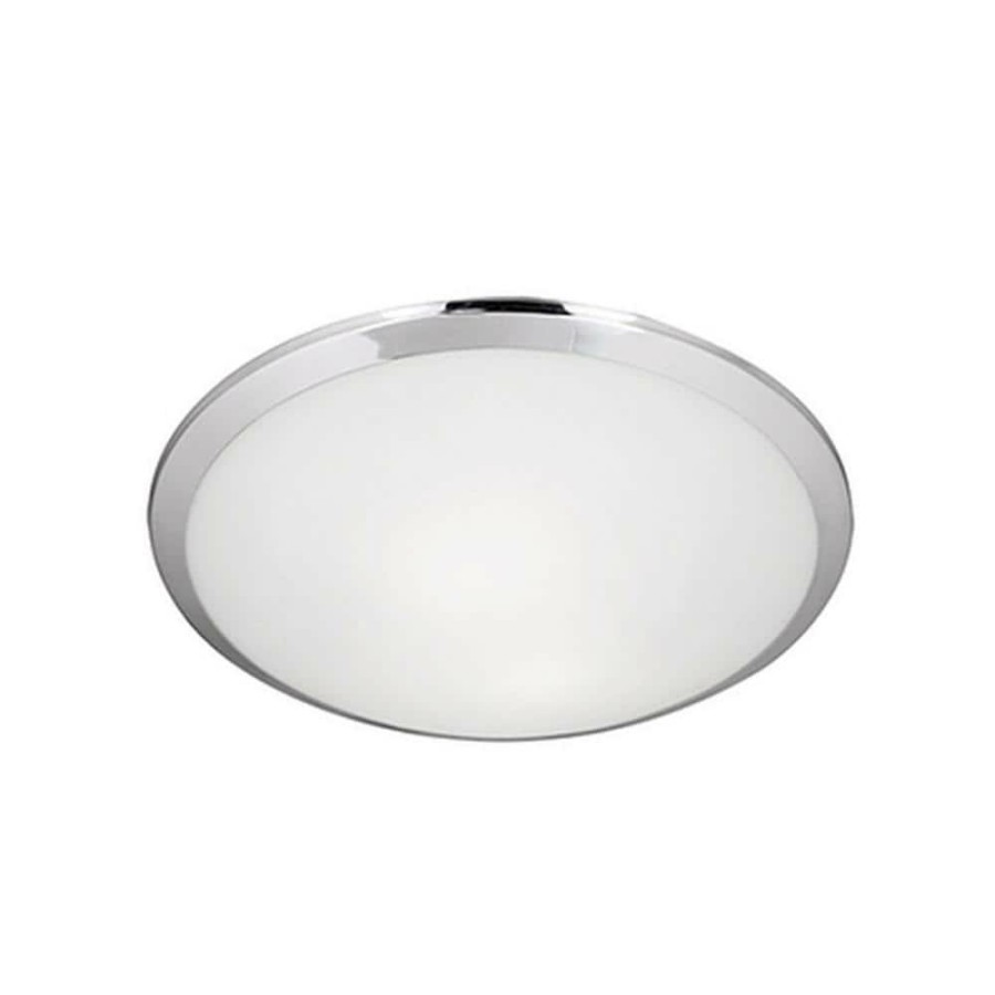 Flush Mount Lights * | Troy 1-Light Chrome Flush Mount By Radionic Hi Tech