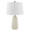 Lamps * | Sawyer 24 In. Ivory Table Lamp With White Shade By Safavieh