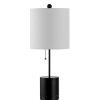 Lamps * | Dalra 25 In. Black Table Lamp With White Shade By Safavieh