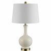 Lamps * | Bowie 26 In. Cream Table Lamp With White Shade By Safavieh