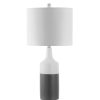 Lamps * | Enri 25.5 In. Gray/White Table Lamp With White Shade By Safavieh