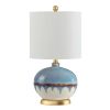 Lamps * | Koa 21 In. Blue Table Lamp With White Shade By Safavieh