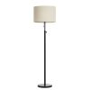 Lamps * | 65 In. Adjustable Black Metal Floor Lamp With Pull Chain Switch By Kawoti