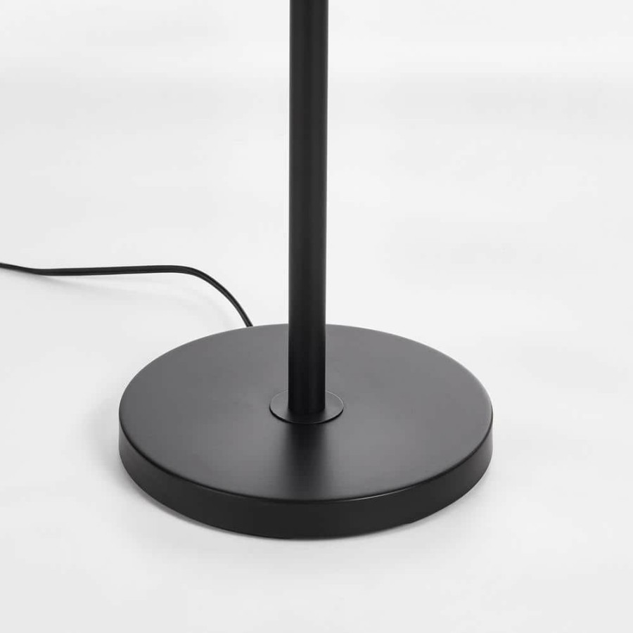 Lamps * | 65 In. Adjustable Black Metal Floor Lamp With Pull Chain Switch By Kawoti