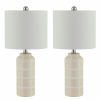 Lamps * | Rhett 21 In. Ivory Table Lamp With White Shade (Set Of 2) By Safavieh